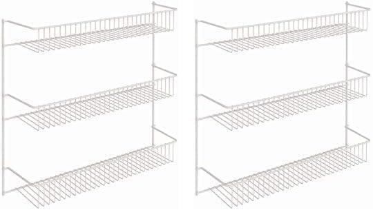 ClosetMaid 8033 4-Tier Wall Rack, 18-Inch Wide, White