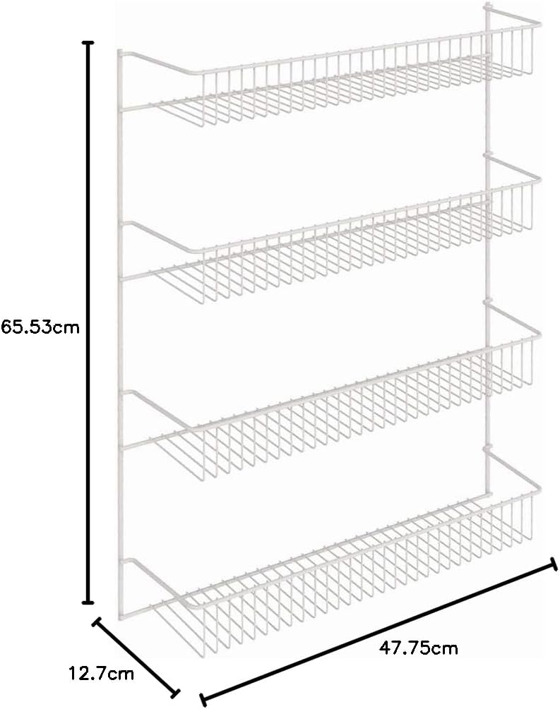 ClosetMaid 8033 4-Tier Wall Rack, 18-Inch Wide, White