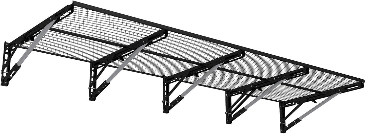 Garage Shelving Heavy Duty Wall Storage Hanging Wall Shelf Mounted Metal Floating Shelves Organization Overhead Ceiling Sheds & Outdoor Storage Racks Garage Mount