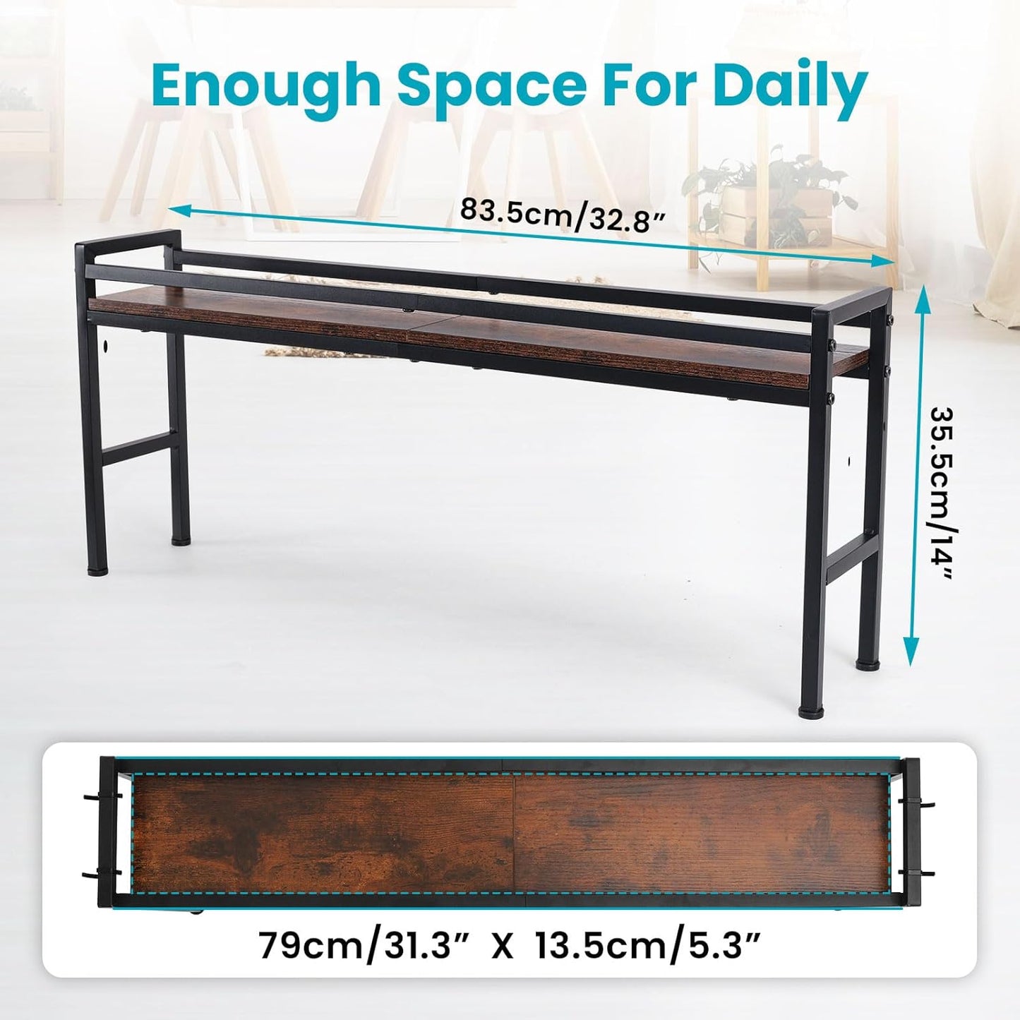 Spice Rack Shelf for Kitchen Stove，Stove Top Shelf with 4 hooks Extra Storage Countertop, Seasoning Organizer,Kitchen Organizers and Storage