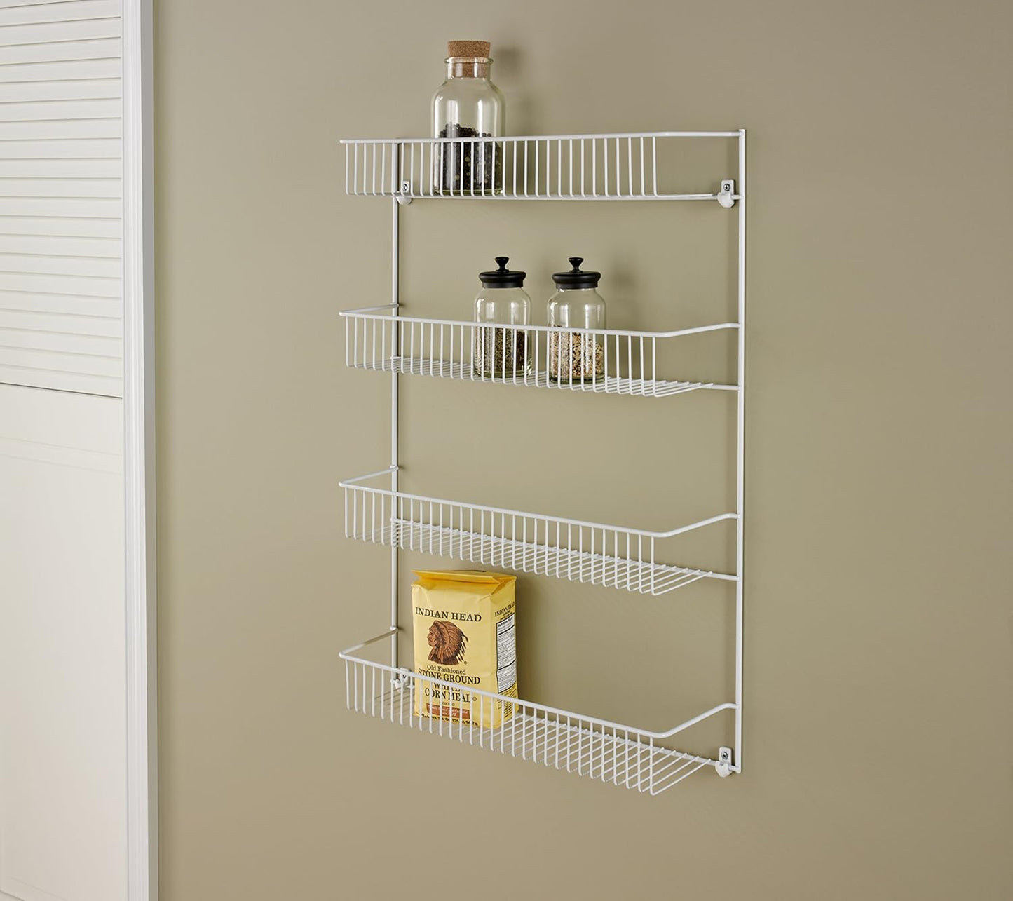 ClosetMaid 8033 4-Tier Wall Rack, 18-Inch Wide, White