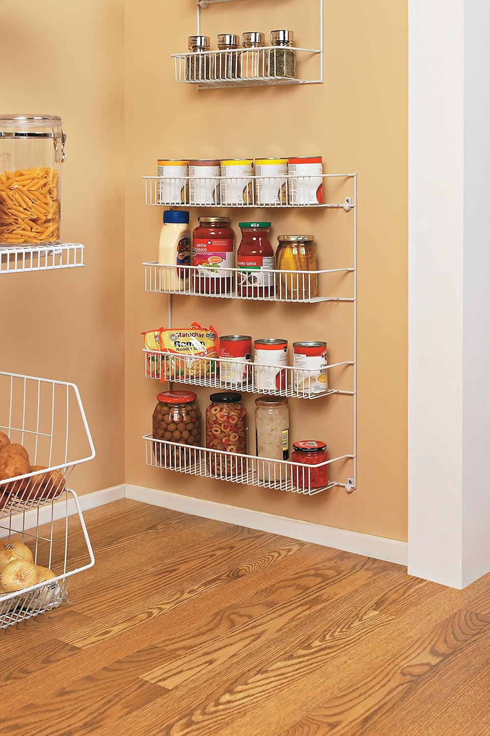 ClosetMaid 8033 4-Tier Wall Rack, 18-Inch Wide, White